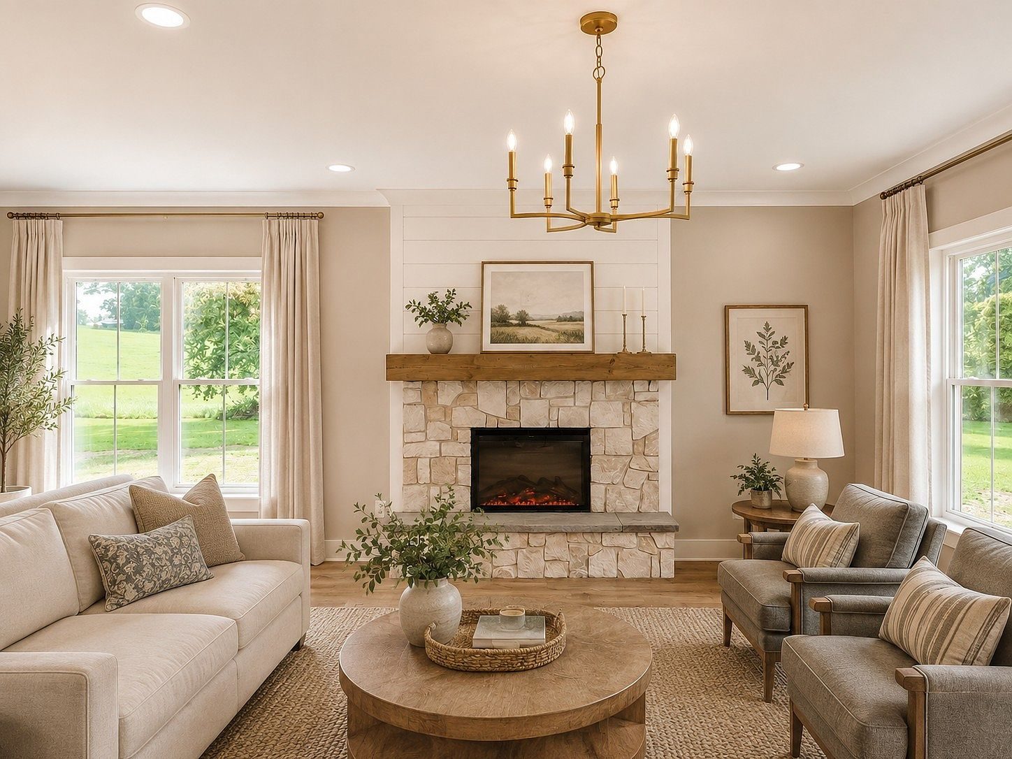 The Laura floor plan by Southaven Homes: living room