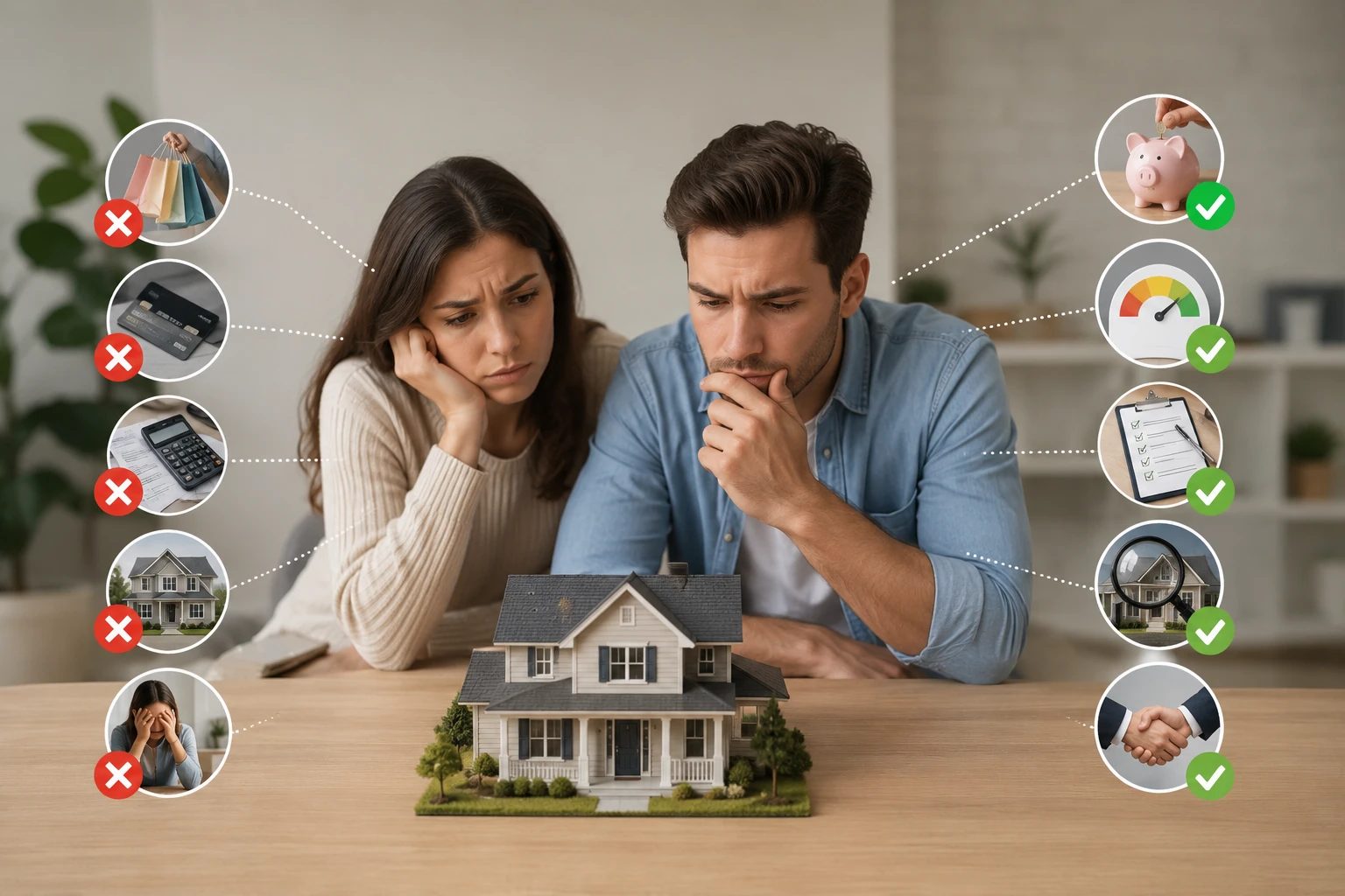 First-time homebuyers weighing common mistakes to avoid against the smart moves that lead to a confident purchase