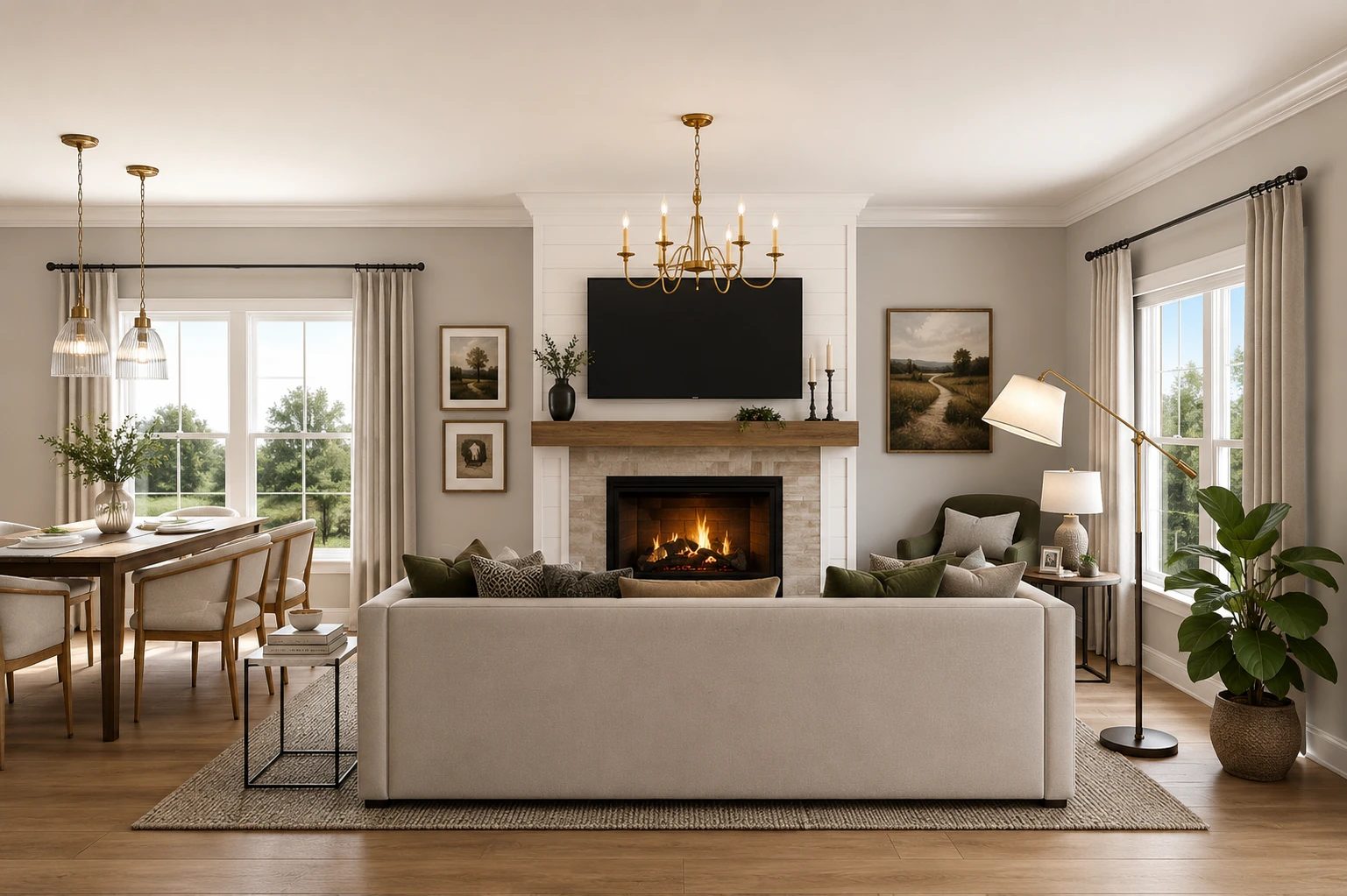 Inside a Southaven Homes living space