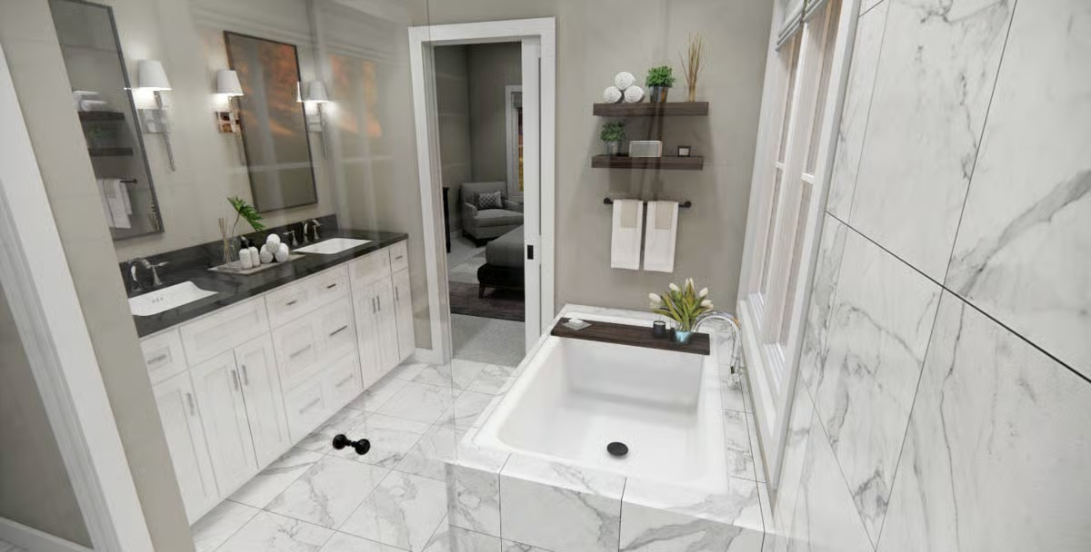 The Hidden Valley floor plan by Southaven Homes: bathroom