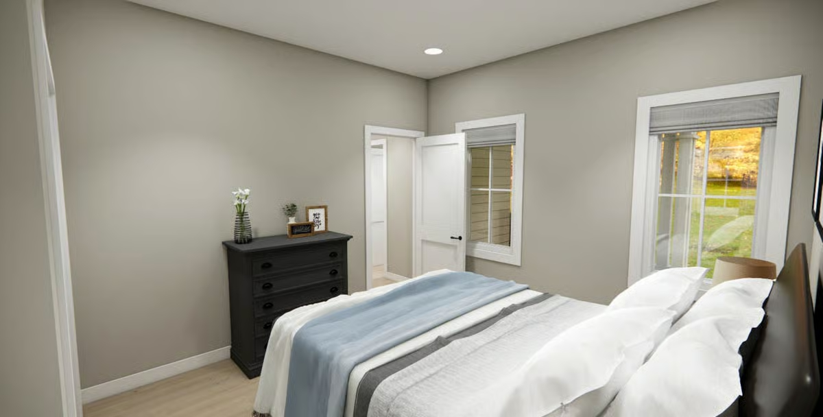 The Hidden Valley floor plan by Southaven Homes: bedroom