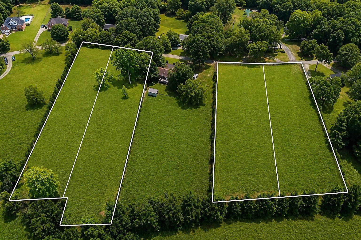 1023 Ridgecrest Dr, Lot 2, Dickson: aerial view of the home sites
